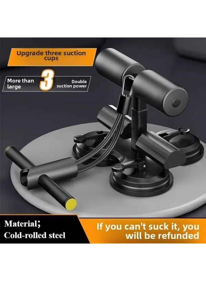 Black Abdominal Curler with Strong Suction Power for Home Gym Workouts Men Women - Image 4